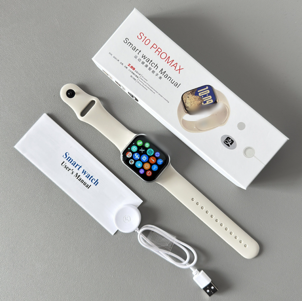 米色带盒手表s10